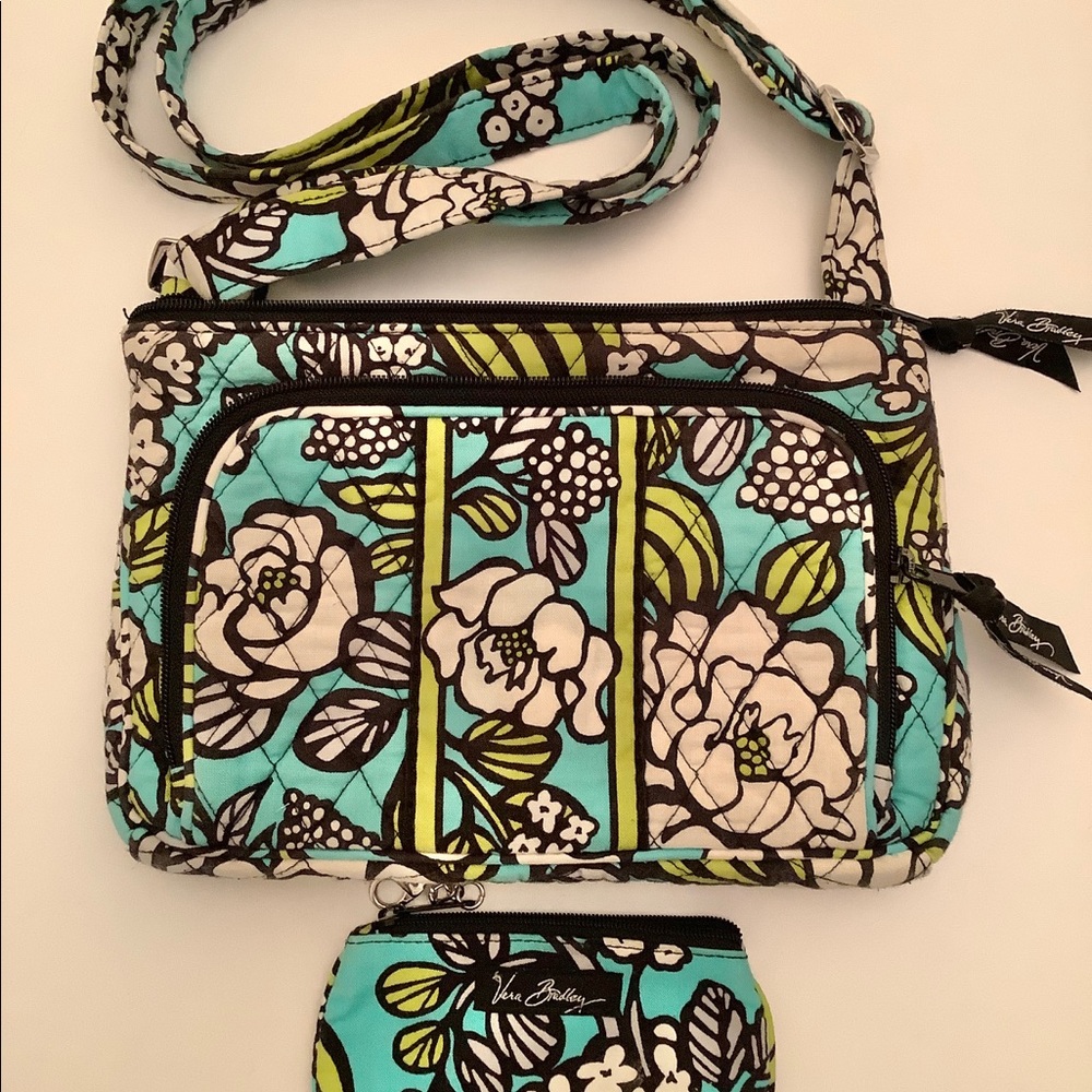 Vera Bradley mini cross body and matching wallet